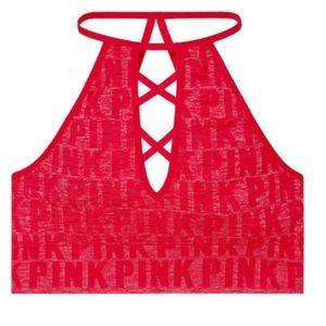 PINK Cool‎ and Comfy Strappy Bralette size Medium